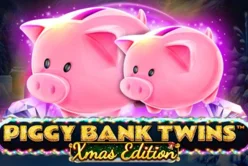 Piggy Bank Twins Xmas