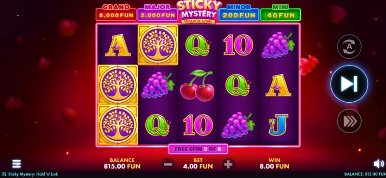 Sticky Mystery Hold N Link Free Spins
