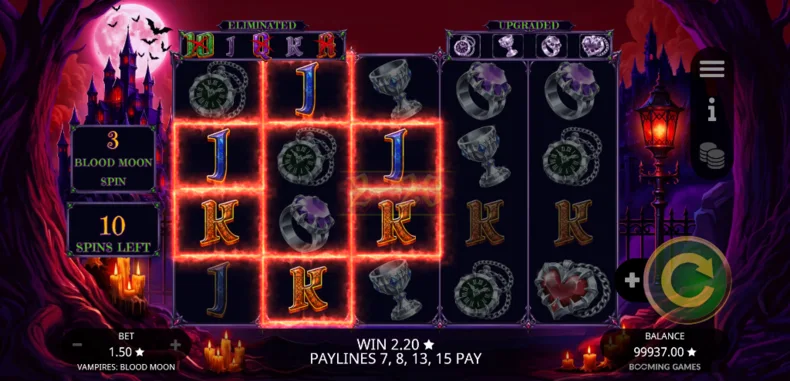 Vampires Blood Moon Evolving Free Spins