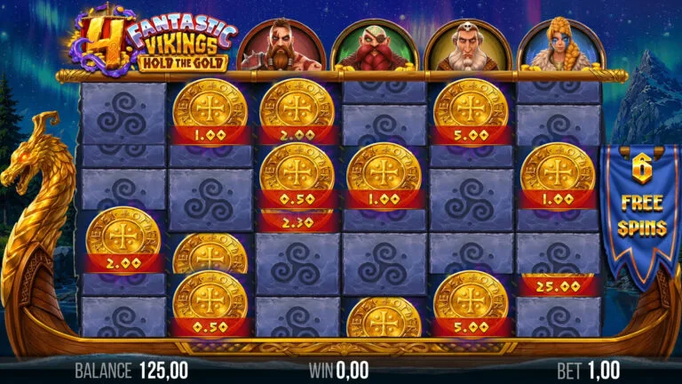 4 Fantastic Vikings Hold the Gold Cash Respinner