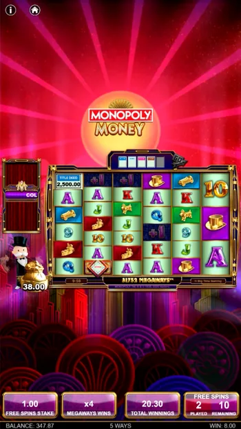 Monopoly Money Free Spins Multiplier