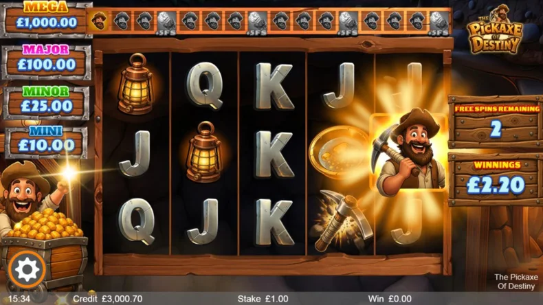 The Pickaxe of Destiny Free Spins