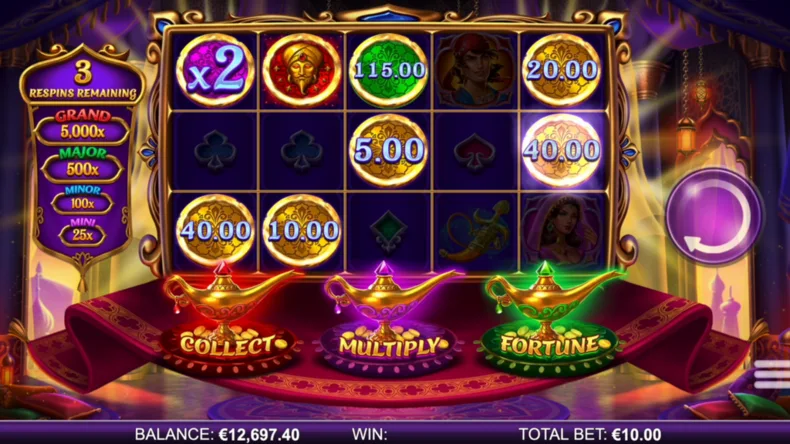 Quest of the 3 Lamps Genie Respins