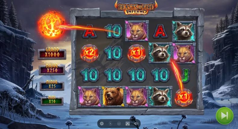 Beasts of Fire Inferno Bonus Inferno Coins