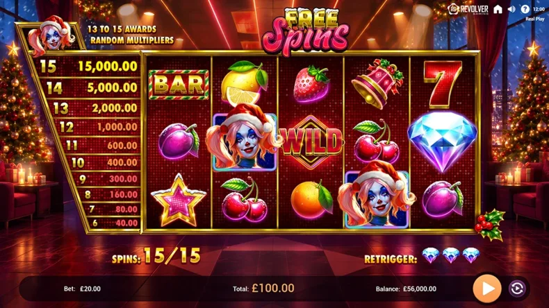 Harley QuickWin Christmas Free Spins