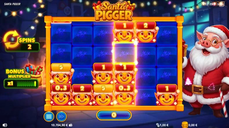 Santa Pigger Elves Treasure Bonus