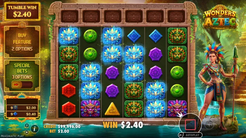 Wonders of Aztec Tumble Win