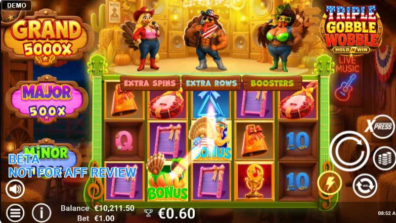 Triple Gobble Wobble Bonus