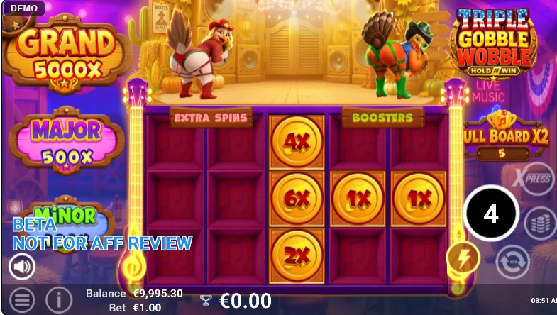 Triple Gobble Wobble Free Spins