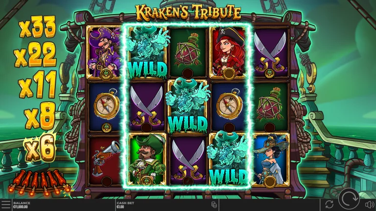 Krakens Tribute Free Spins