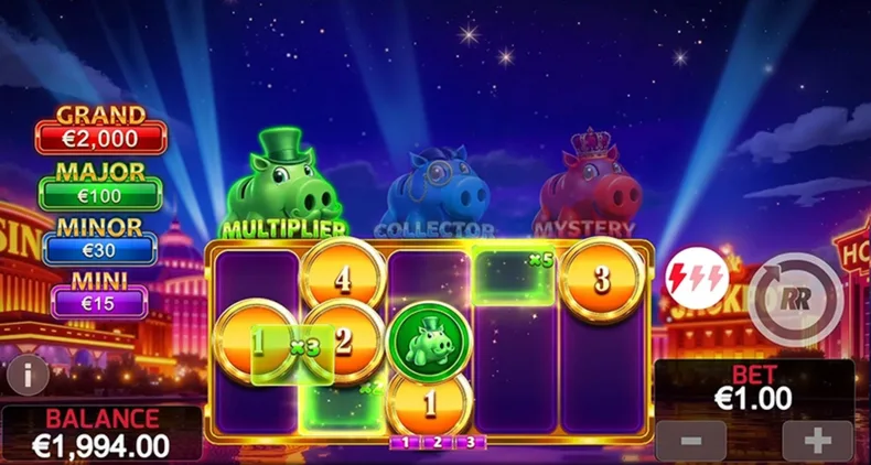 Piggy Vegas Multiplier Feature