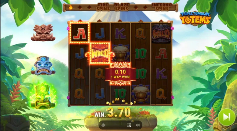 Triple Tumblin Totems Cascade Win
