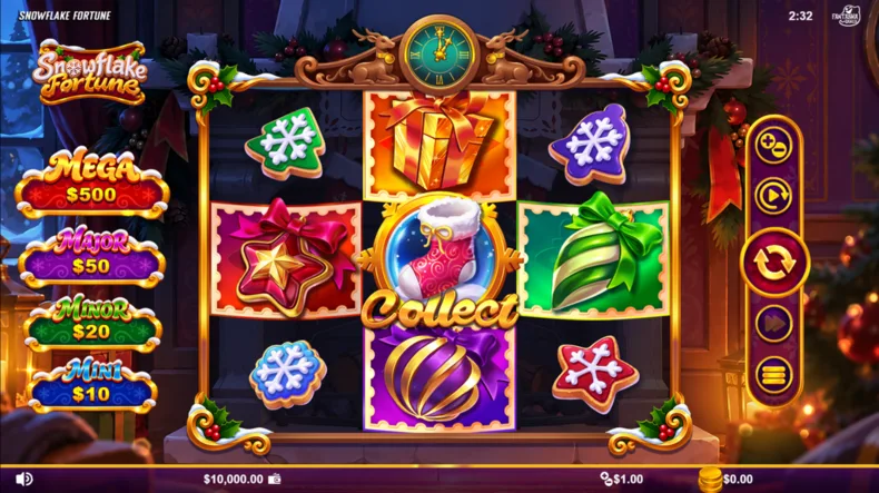 Snowflake Fortune Coin Collect