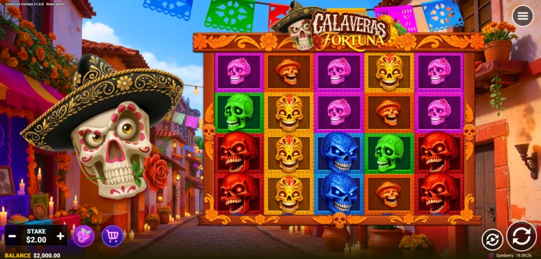 Calaveras Fortuna Base Gameplay
