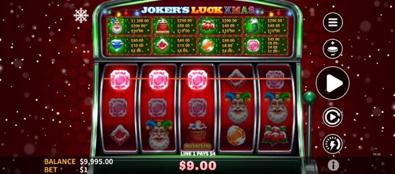 Joker's Luck XMAS Win