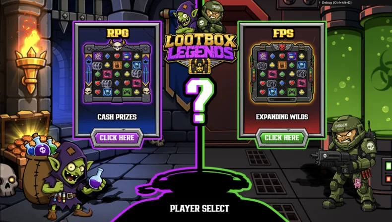 Loot Box Legends Player Select
