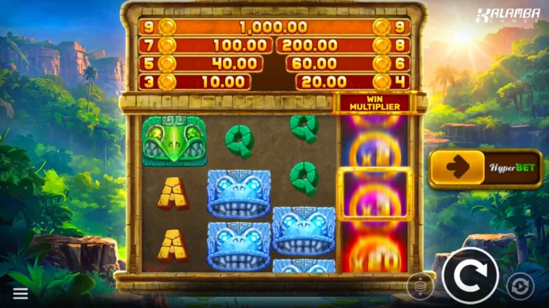 Sacred Riches Base Gameplay