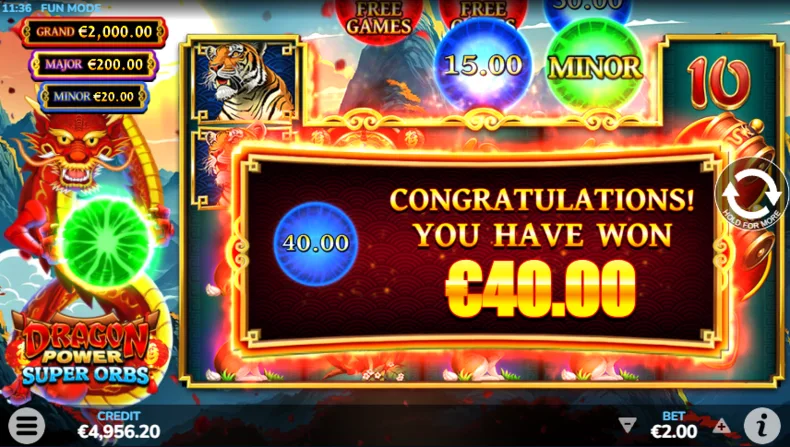 Dragon Power Super Orbs Instant Credit Award