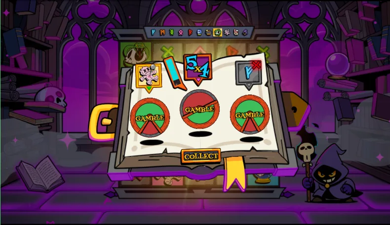 Book of Dizzy Pre-Bonus Gamble
