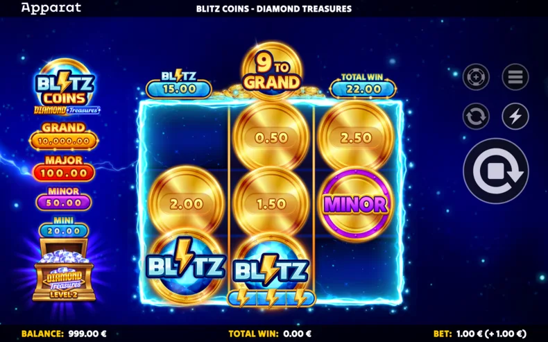Blitz Coins - Diamond Treasures Blitz Coin Progress